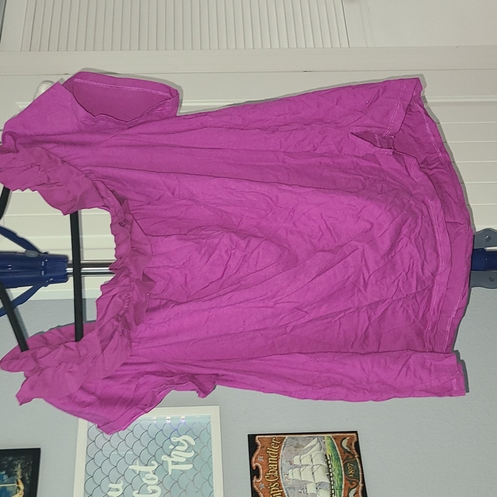 Purple Ruffle top